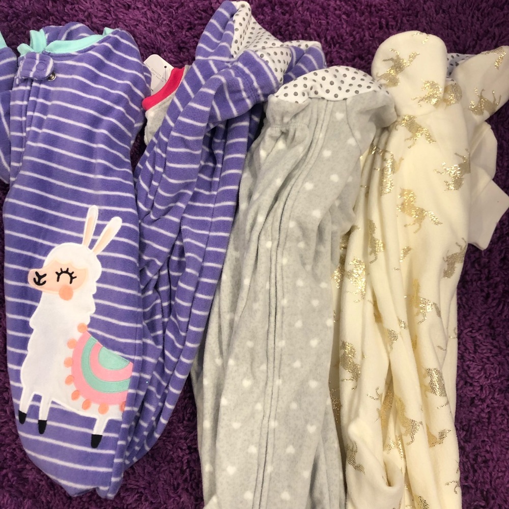 Kids footed pajamas 4t